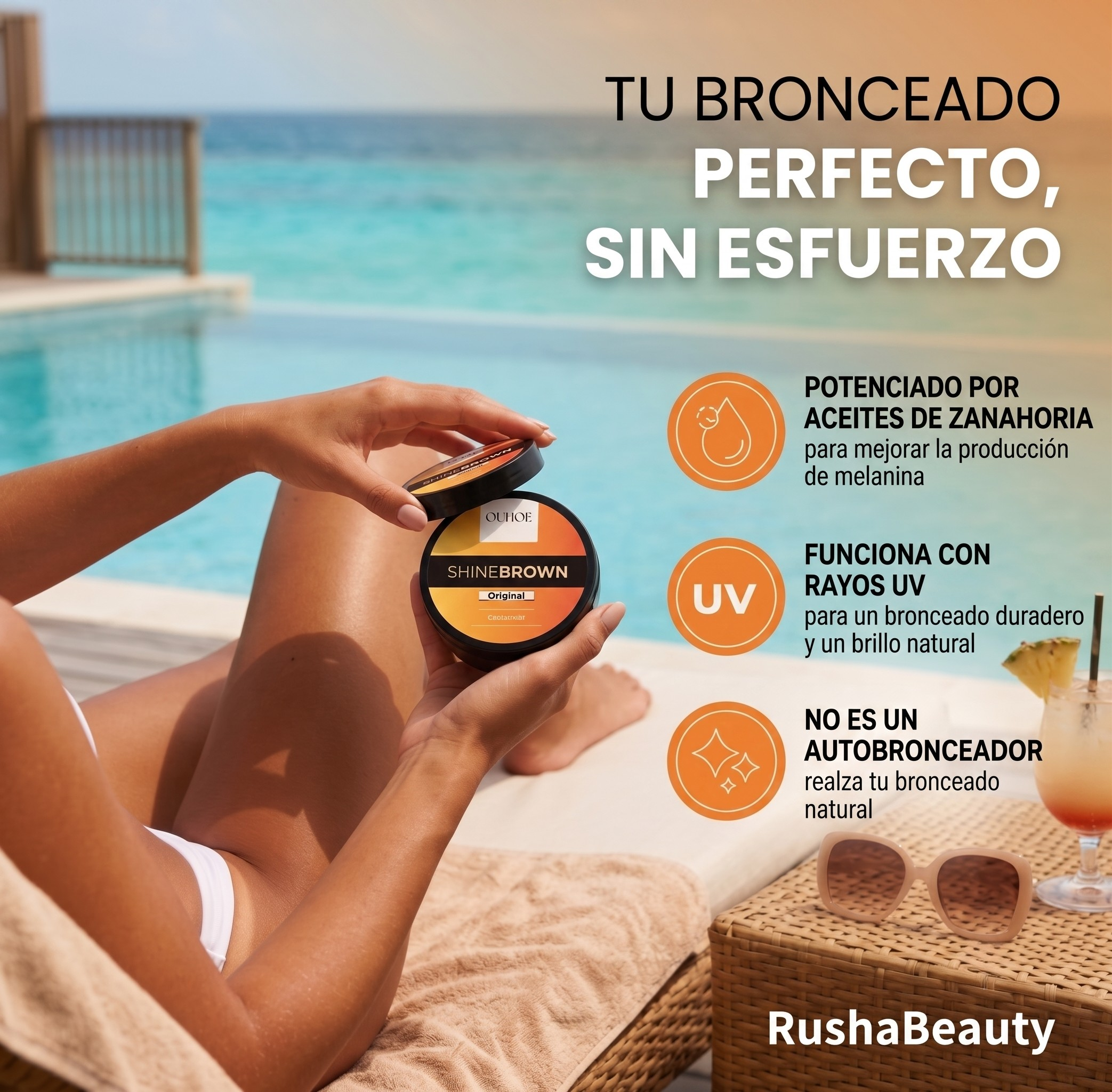 SHINE BROWN bronceador corporal